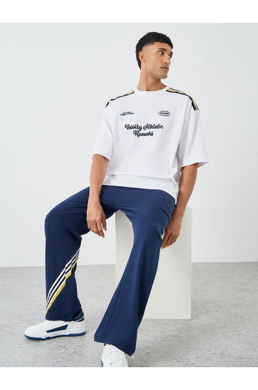 Men Boxy Fit Printed T-Shirt and Joggers Co-Ords