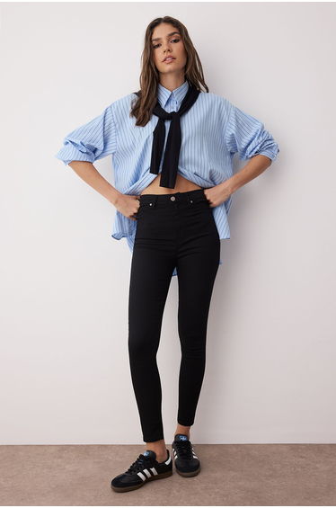 Black High Waist Jegging Jeans