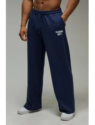 Training Dept Wide Leg Loopback Jogger - navy