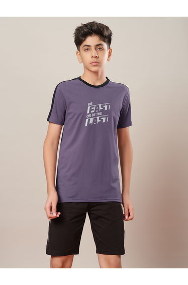 Color Block Crew Neck Regular Fit T-Shirt
