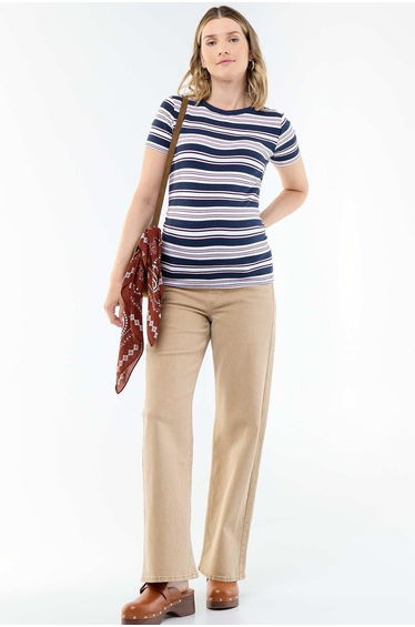 Maternity wide leg trousers BEIGE