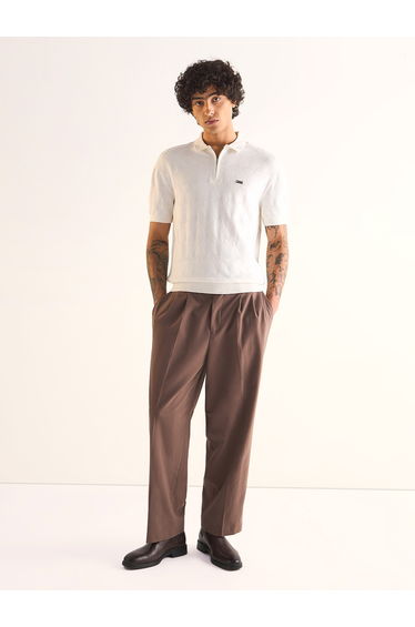 Men Pure Cotton Regular Fit Polo