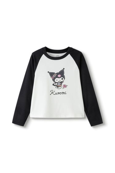Girls' Long Sleeve T Shirt With Playful Design