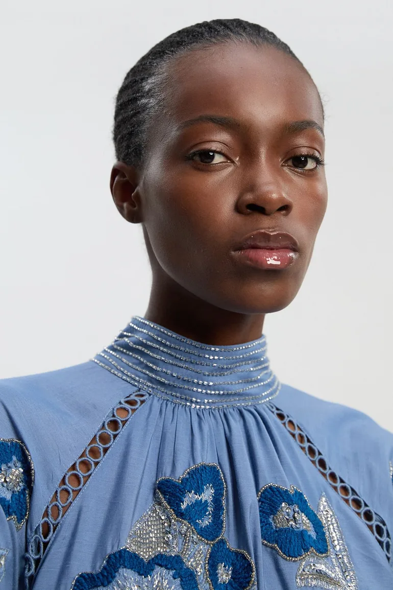 Petite Balloon Sleeve Embroidered And Beaded Woven Maxi Dress Karen Millen : Dresses : VogaCloset Jordan Petite Balloon Sleeve Embroidered And Beaded Woven Maxi Dress Karen Millen : Dresses : VogaCloset Jordan