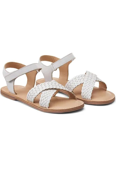 Kids Braided Leather Sandals