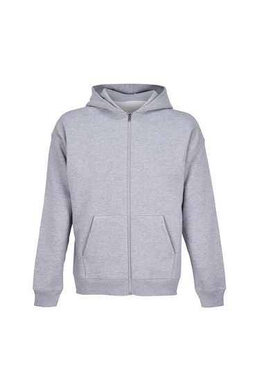 SOLS Unisex Adult Jelo Full Zip Hoodie - Grey Marl