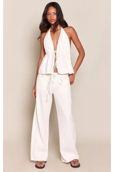 White Mid Rise Jeans