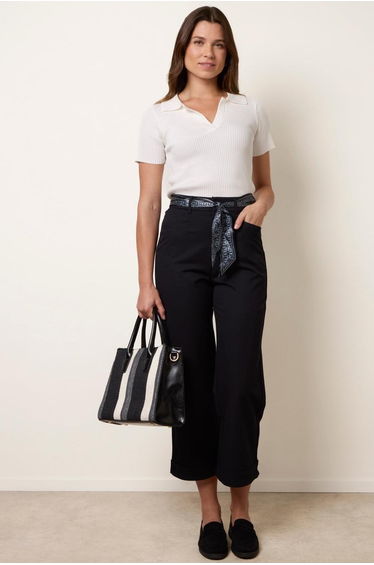 Scarf Belt Trousers