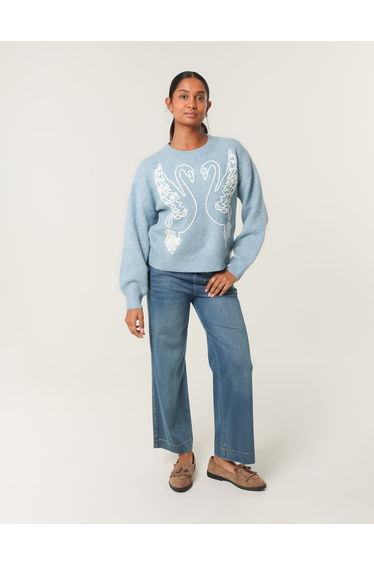 Embroidered Design Jumper