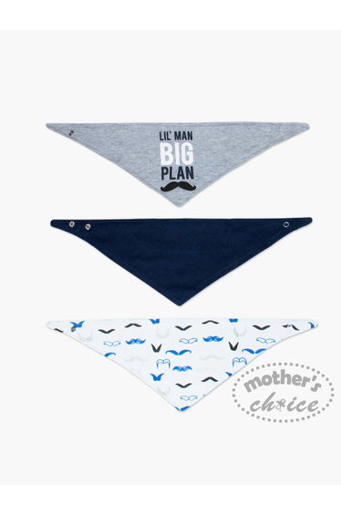 Pack of 3- Soft Cotton Bandana Bibs