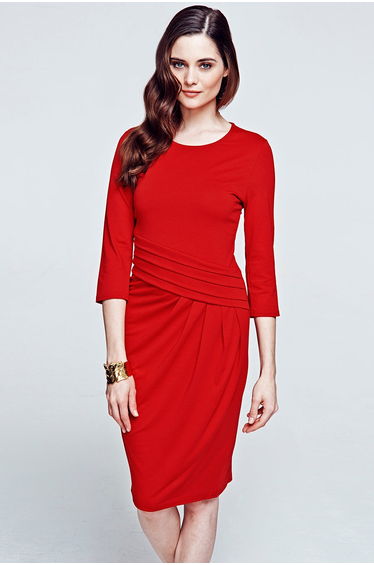 Pleat Waist Dress