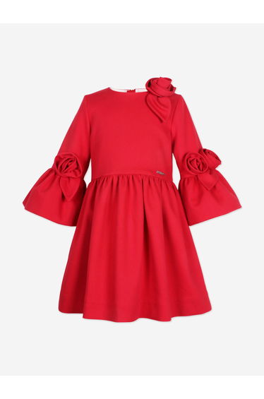 Girls Juliet Dress in Red