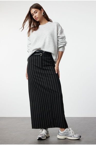 Light Gray Soft Textured Knitwear Sweater