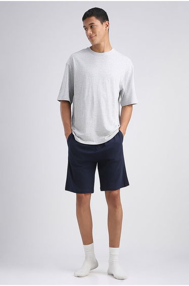 Relaxed Drawstring Lounge Shorts