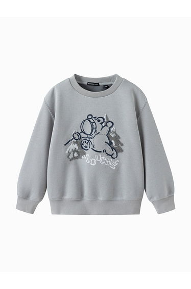 Boys' Sweatshirt With Embroidery Print