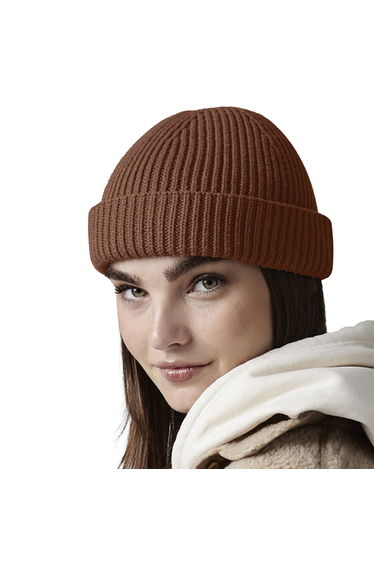 Beechfield Unisex Adult Harbour Fisherman Beanie - Walnut