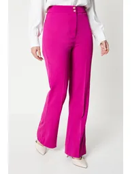 Military Button Detail Kickflare Trouser - 1