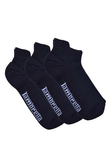 Lambretta Mens Trainer Socks (Pack of 3) - Black