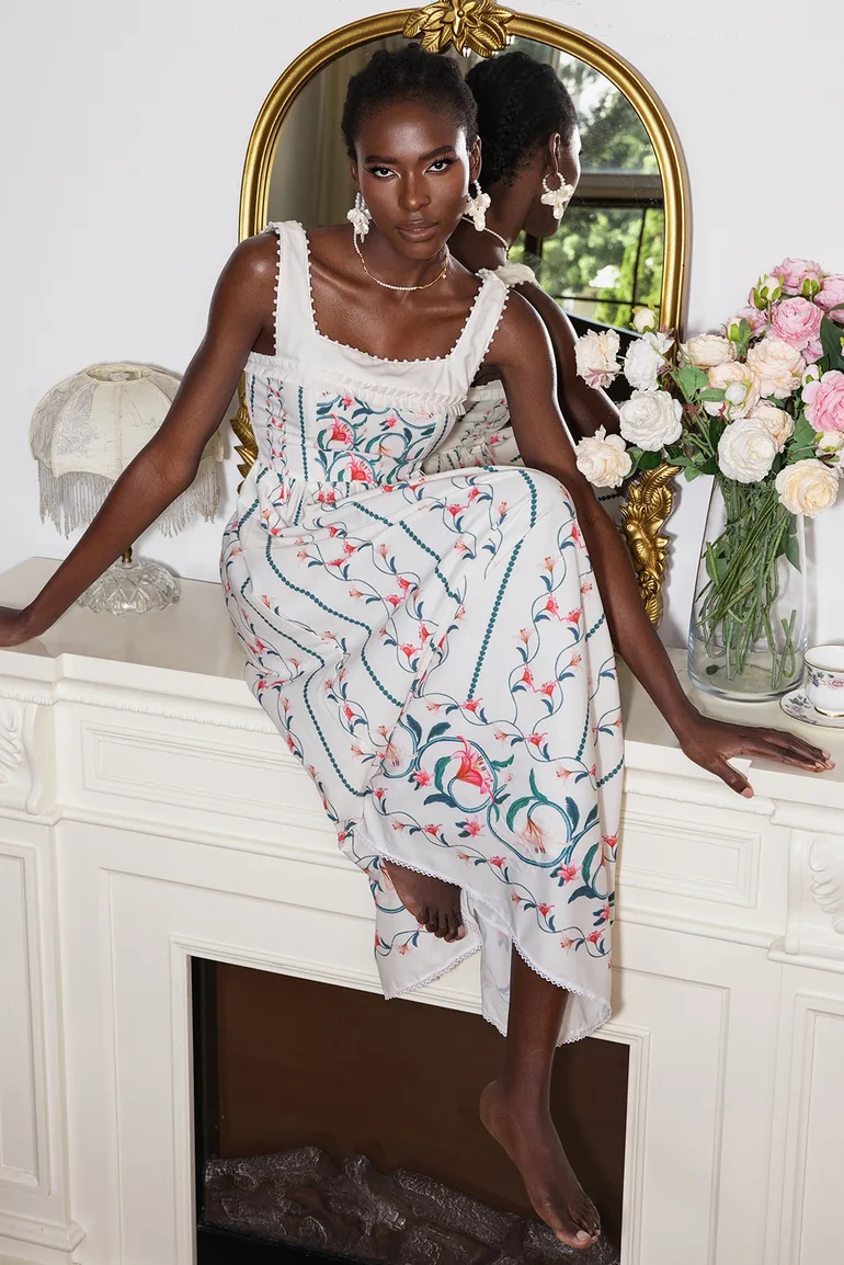 Mauricette Floral Sleeveless Dress - 11