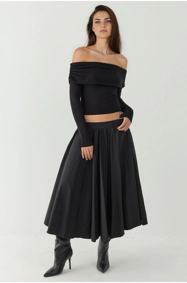 Off Shoulder Draped Blouse
