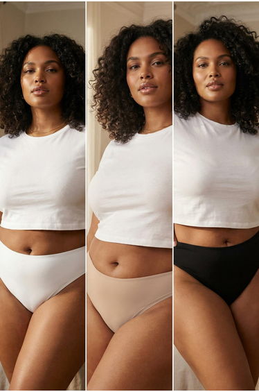 Plus Size Underpants - Multi-color - 3 pack