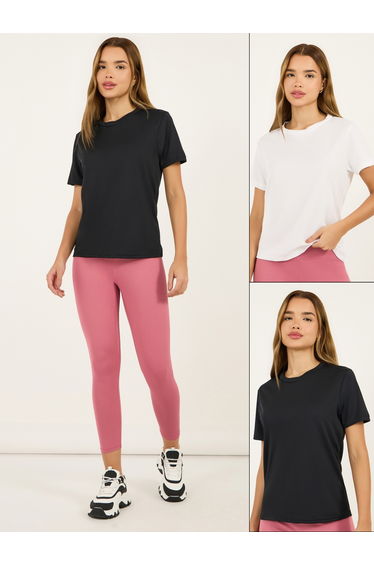 Pack of 2 - Textured Short Sleeves Top