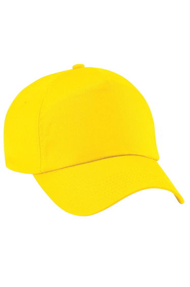 Beechfield Unisex Plain Original 5 Panel Baseball Cap (Pack of 2) - Yellow