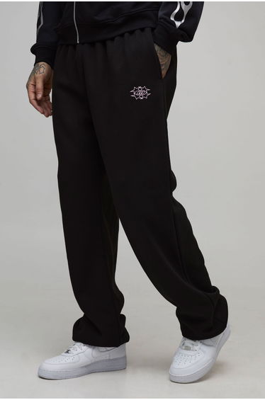 Tall Oversized M Star Joggers - black