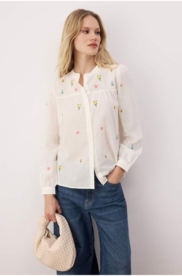 Shirt - Ecru - Regular fit