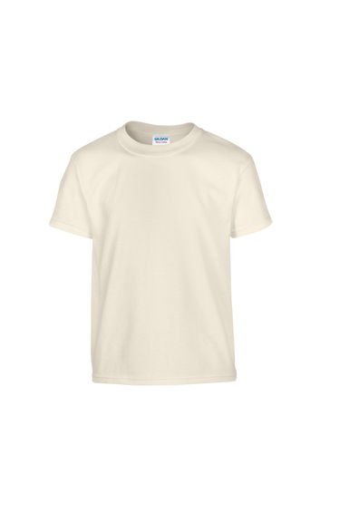 Gildan Childrens/Kids Plain Cotton Heavy T-Shirt - Natural