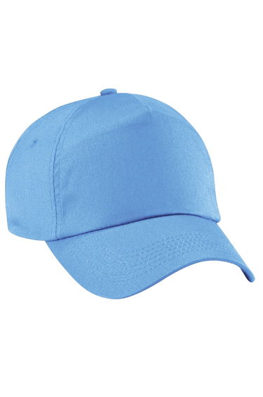 Beechfield Unisex Plain Original 5 Panel Baseball Cap - Sky