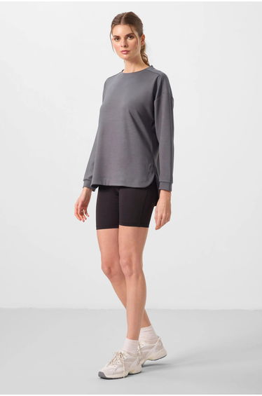 TOMMY Long-sleeve Jersey Tunic Top