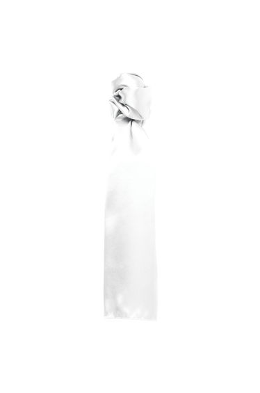 Premier Scarf - Ladies/Womens Plain Business Scarf - White