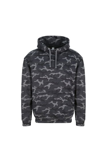 AWDis Mens Camo Hoodie - Black Camo