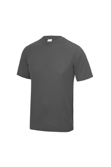 AWDis Just Cool Mens Performance Plain T-Shirt - Charcoal