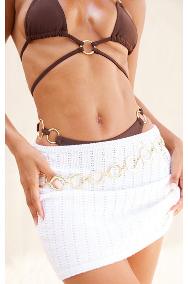 Gold Circle Chain Belt