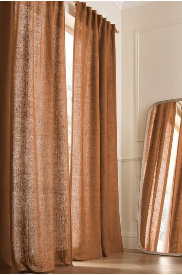 Cedal Heavyweight Linen Curtain with Concealed Tab Top Header