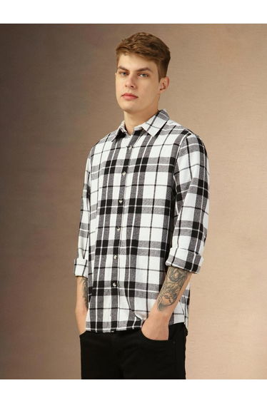 Checked Long Sleeves Casual Shirt