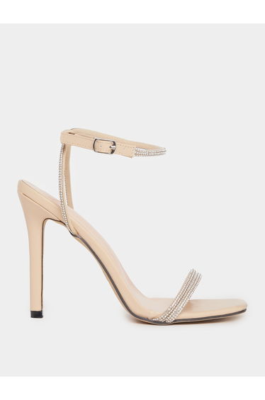 Embellished Strap Stiletto Heel Sandals