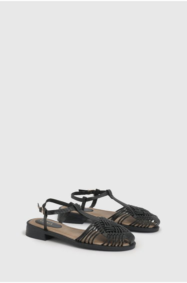 Kathrina T-Bar Low Heel Sandals