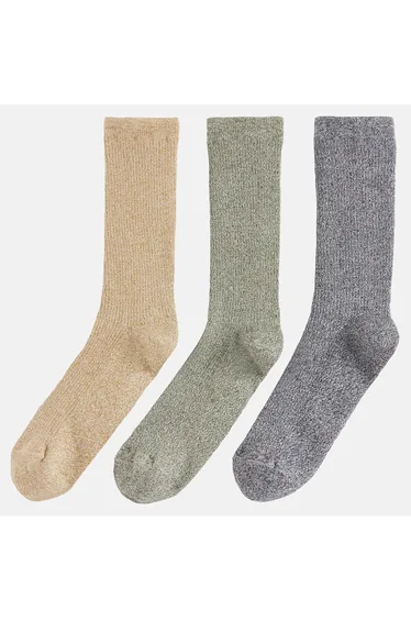 Pack of 3 Pairs of Marl Socks