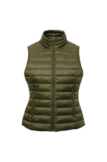 2786 Womens/Ladies Terrain Sleeveless Padded Gilet - Olive