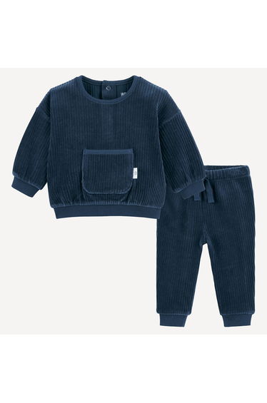 2 Piece Velour Sweatshirt and Jogging Set