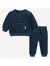 2 Piece Velour Sweatshirt and Jogging Set
