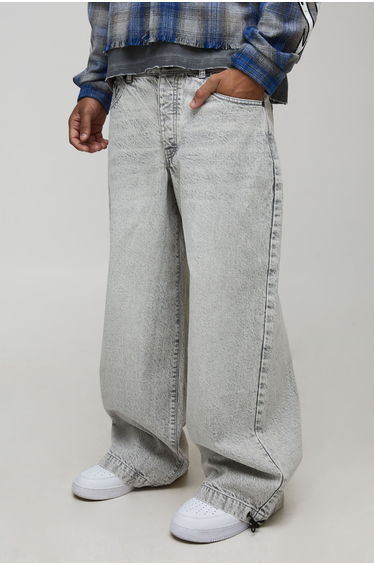 Basic Parachute Fit Jeans - ice grey