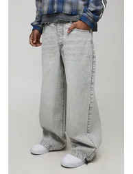 بنطلون جينز - رمادي