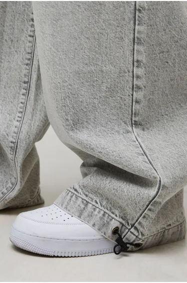 بنطلون جينز - رمادي