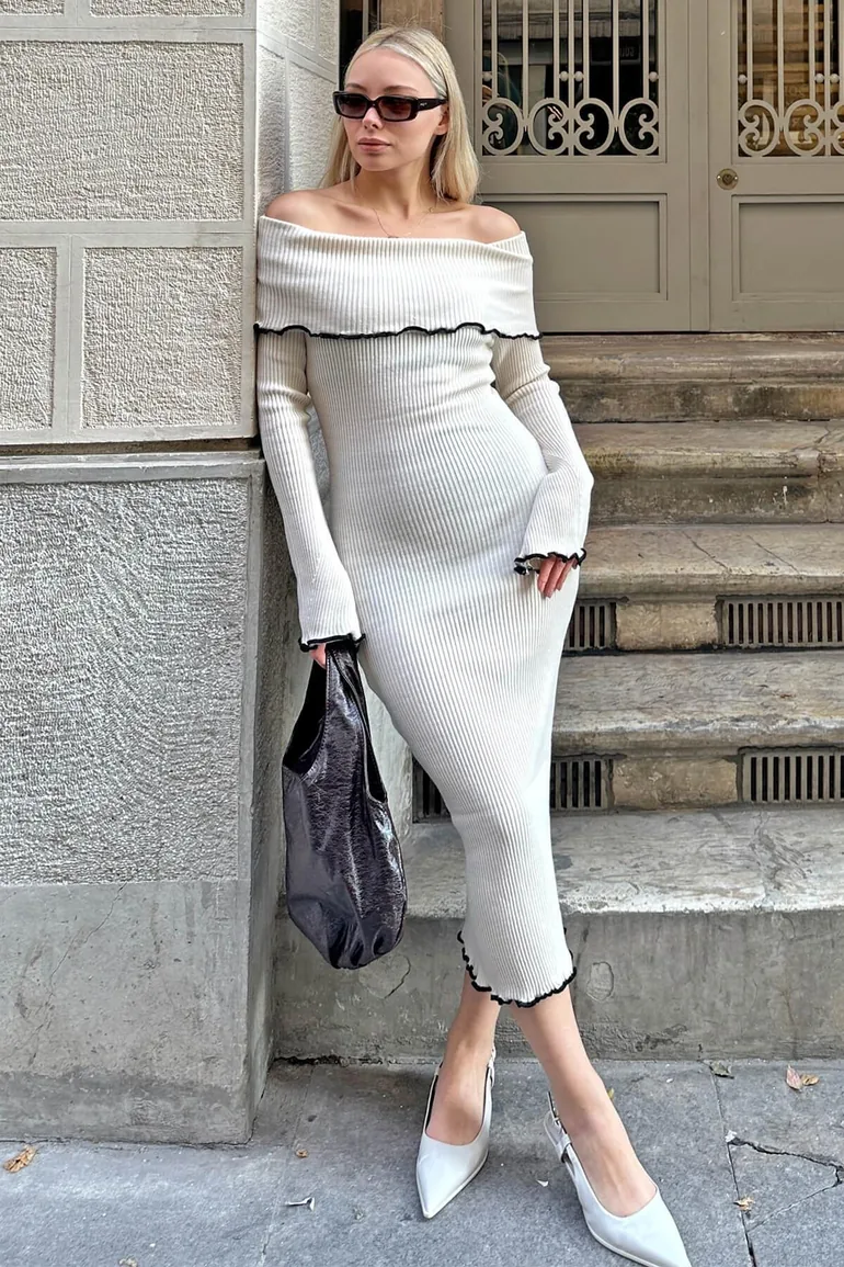 knitwear midi dress Dannah