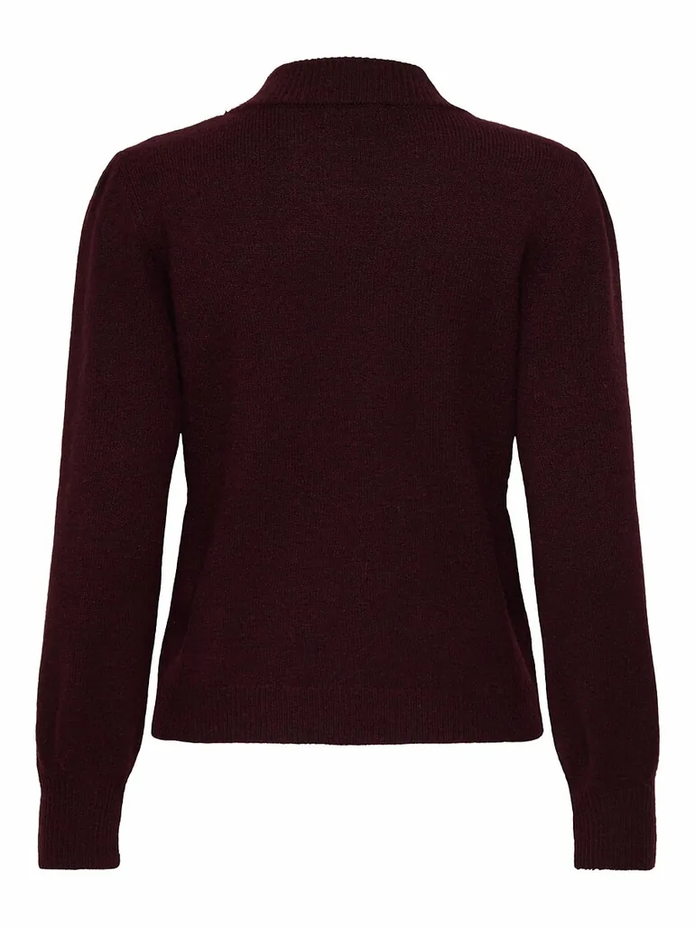 Funnel Neck Jumper/Sweater in Fine Knit - 5