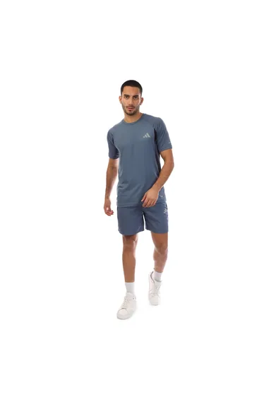 Men's adidas Tech Short Sleeved T-Shirt in Blue
